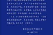 九紫大运重庆一司机因持续鸣笛引发争执 强行驶离致1人死亡4人受伤