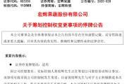 九紫大运明日停牌！又一A股，筹划控制权变更